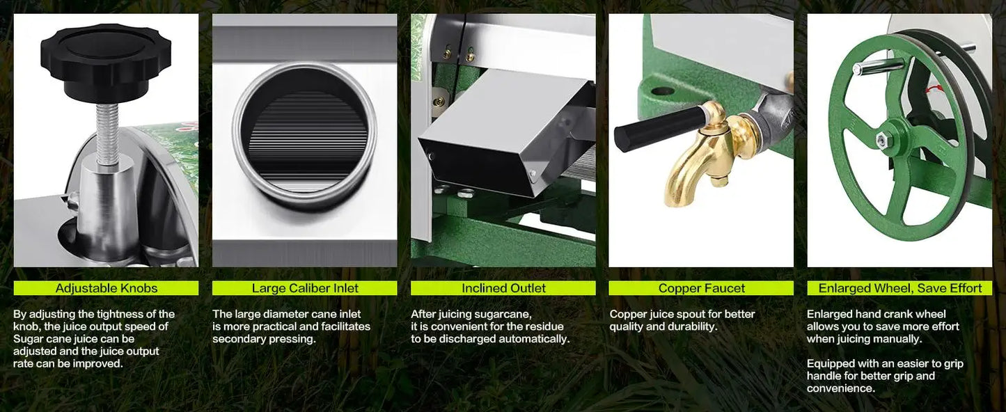 Manual Sugar Cane Juicer Machine Stainless