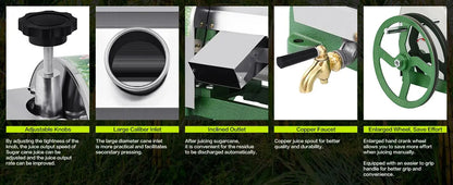 Manual Sugar Cane Juicer Machine Stainless