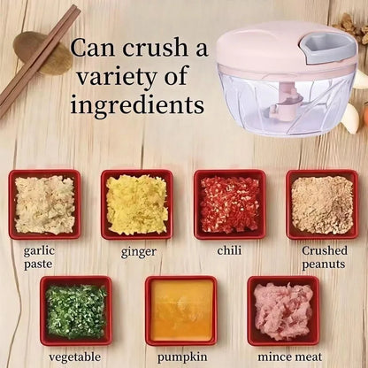 Newest Manual Garlic Chopper Meat Grinder Vegetables