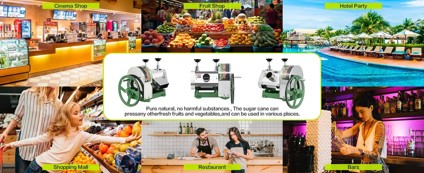 Manual Sugar Cane Juicer Machine Stainless