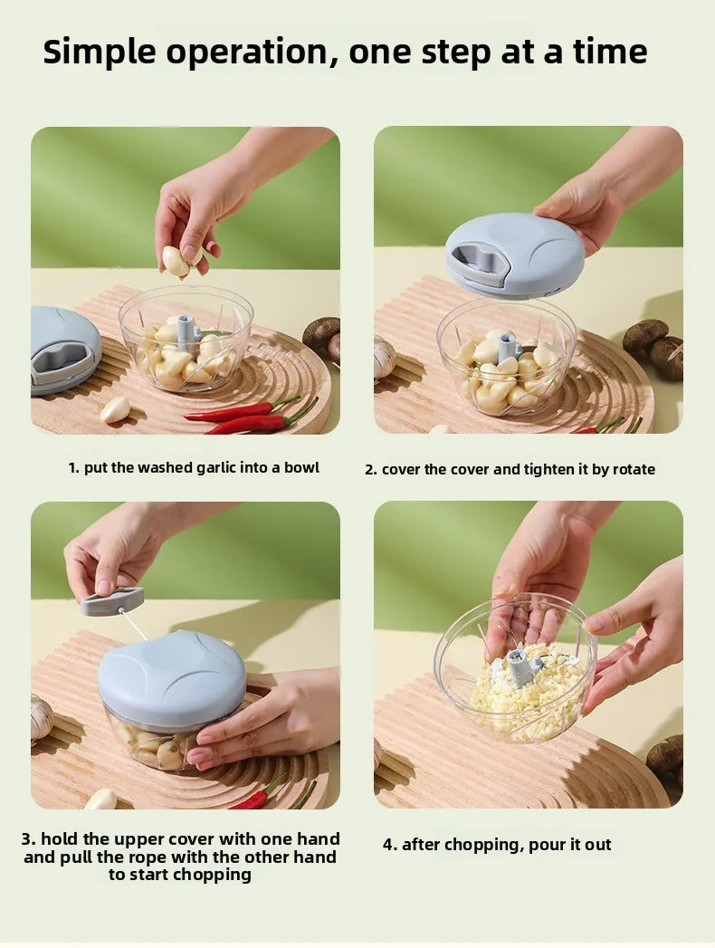 Newest Manual Garlic Chopper Meat Grinder Vegetables