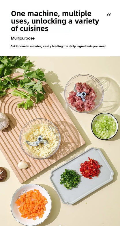 Newest Manual Garlic Chopper Meat Grinder Vegetables