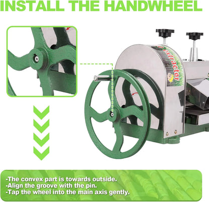 Manual Sugar Cane Juicer Machine Stainless